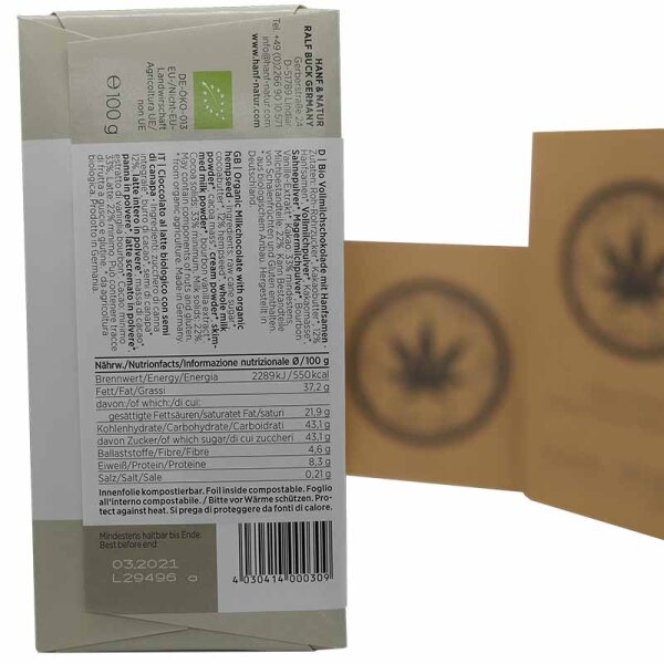 CANALADE Hanfschokolade