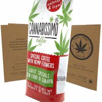 CANNABISSIMO coffee mit Hanfblüten