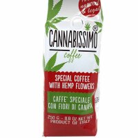 CANNABISSIMO coffee mit Hanfblüten