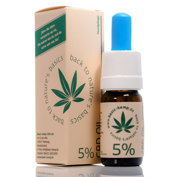 CBD Öl Vollspektrum 5% - Basic Hemp 10ml