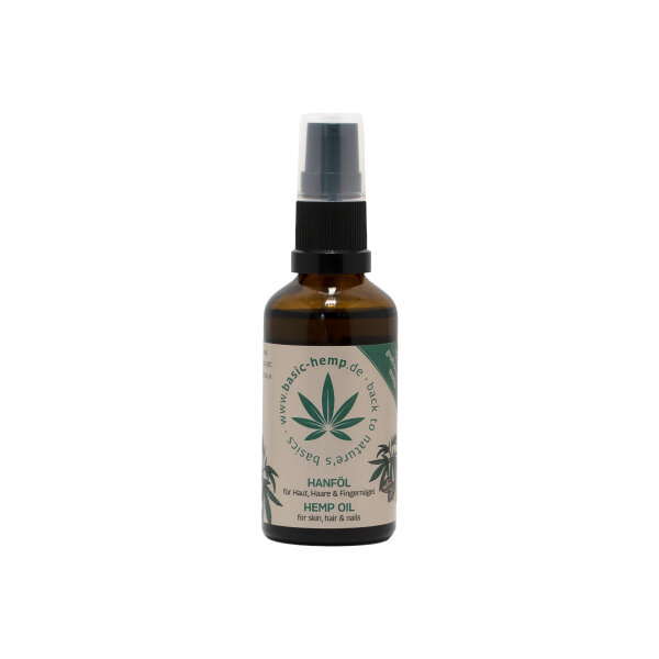 Hanföl für Körper, Haare und Nägel